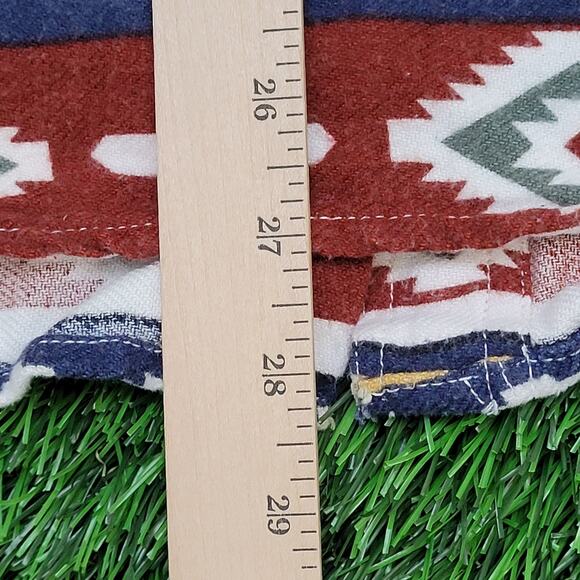 Vintage Native-American Button Shirt Womens Large 23x28 Blue - Picture 6 of 13